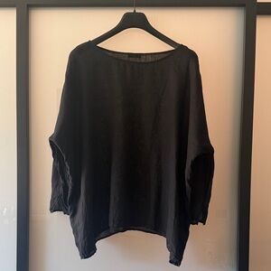 CP Shades Black Relaxed Boatneck Tunic